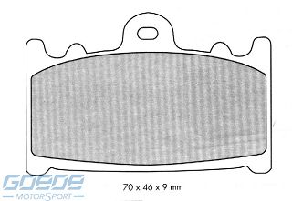 Bremsbeläge AP-Racing, 231 CRR