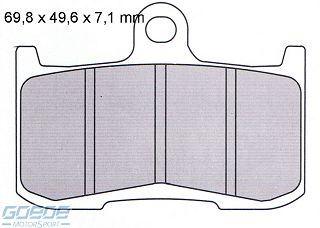 Bremsbeläge AP-Racing, 382 SRR