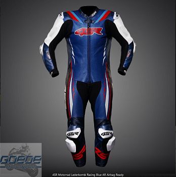 4SR, Lederkombi, Racing Blue AR