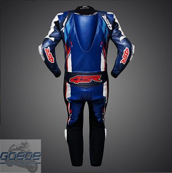 4SR, Lederkombi, Racing Blue AR