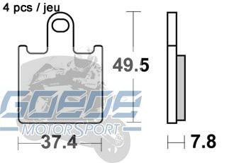 Bremsbeläge AP-Racing, 438 STR