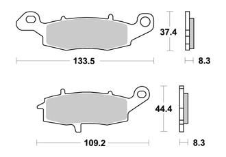 Bremsbeläge AP-Racing, 304 ST