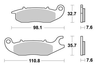 Bremsbeläge AP-Racing, 397 ST