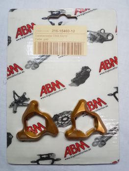 Gabelversteller, Alu sechskant 14mm, gold