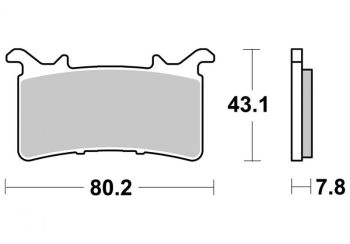Bremsbeläge AP-Racing, 585 SF