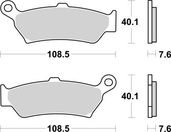 Bremsbeläge AP-Racing, 605 SR