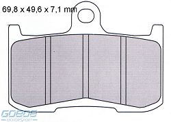 Bremsbeläge AP-Racing, 382 SRR