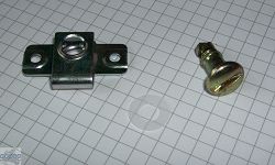 Schnellverschluß-Set mit Schlitzschraube u. Nietteil