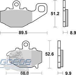 Bremsbeläge AP-Racing, 287 SR