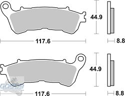 Bremsbeläge AP-Racing, 1196 ST