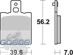 Bremsbeläge AP-Racing, 119 ST