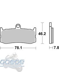 Bremsbeläge AP-Racing, 464 SF