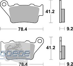 Bremsbeläge AP-Racing, 275 SR