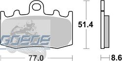 Bremsbeläge AP-Racing, 396 SF