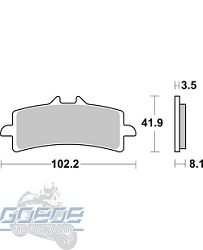 Bremsbeläge AP-Racing, 441 CRR