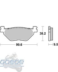 Bremsbeläge AP-Racing, 369 ST