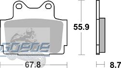 Bremsbeläge AP-Racing, 170 SR