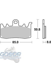 Bremsbeläge AP-Racing, 500 SF