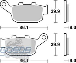 Bremsbeläge AP-Racing, 481 SR