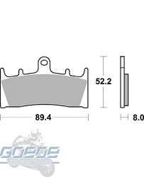 Bremsbeläge AP-Racing, 286 SF