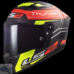 LS2 Helm, FF805 Thunder Carbon Black Attack 