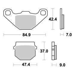 Bremsbeläge AP-Racing, 144 ST